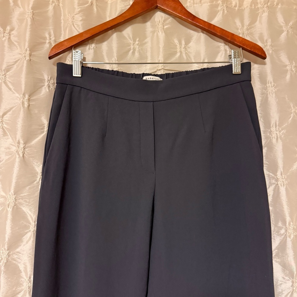 Aritzia Babaton Charcoal Gray Conan Dress Pants Cropped Tapered - Picture 4 of 11